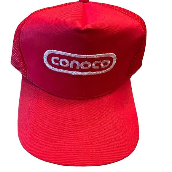 Conoco Red Snap Back Truckers Hat NWOT - Picture 1 of 4